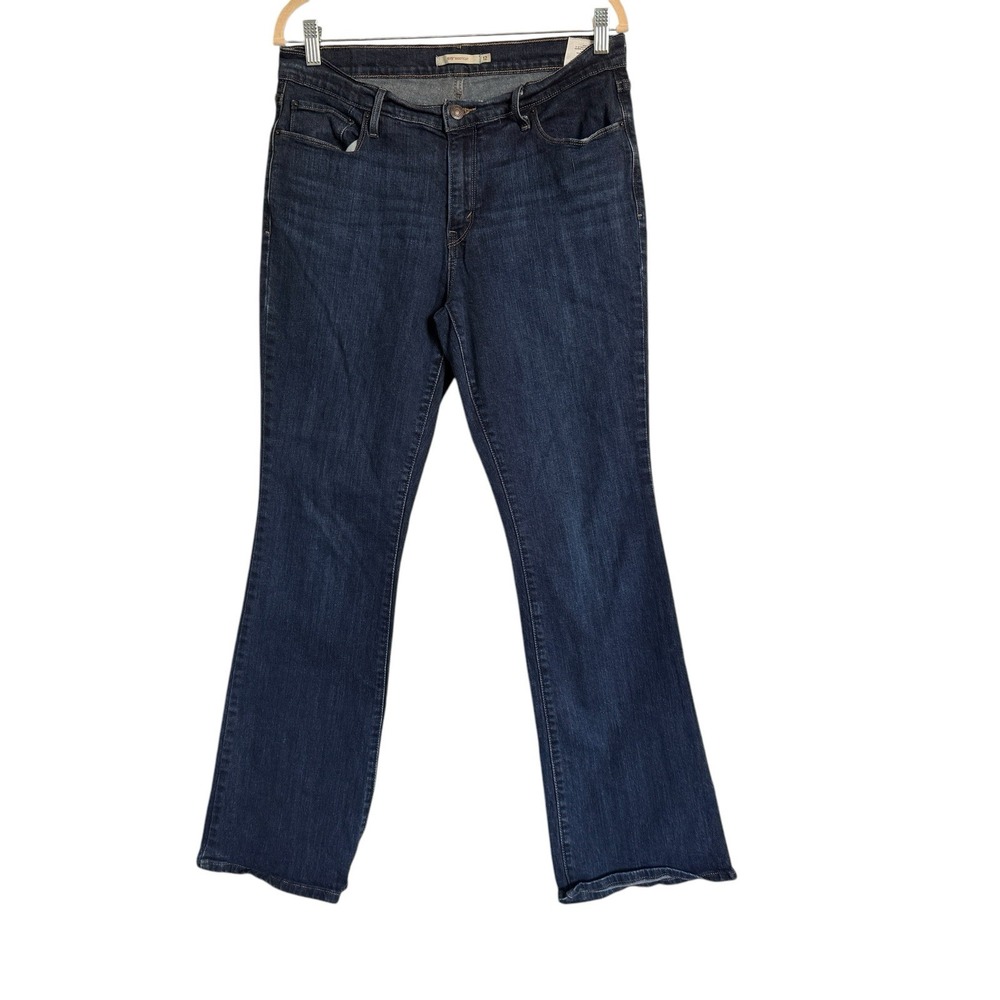 Levis 515 Bootcut Jeans Womens 12 Dark Wash Indigo Mid Rise Denim Pants